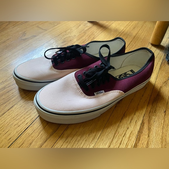 Vans Authentic women’s size 9 men’s size 7.5 custom colorway burgundy and pink - Picture 1 of 8